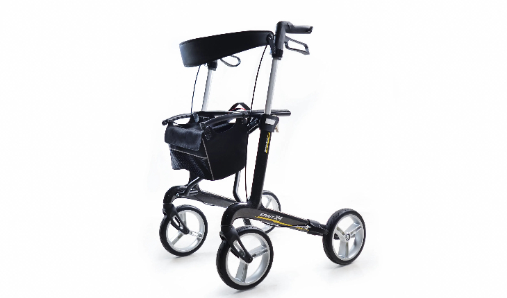 乐发welcome医疗助行器SPIRIT X4，碳纤维框架，易于折叠，多高度可选择。