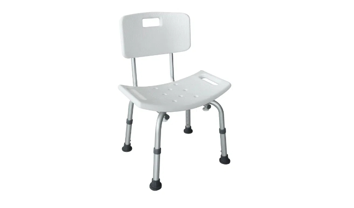 高度可调，带靠背设计，提供舒适支撑。